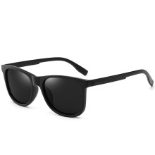 Classic Matte Polarized sunglasses Square Frame Shade Unisex Man Sunglasses black